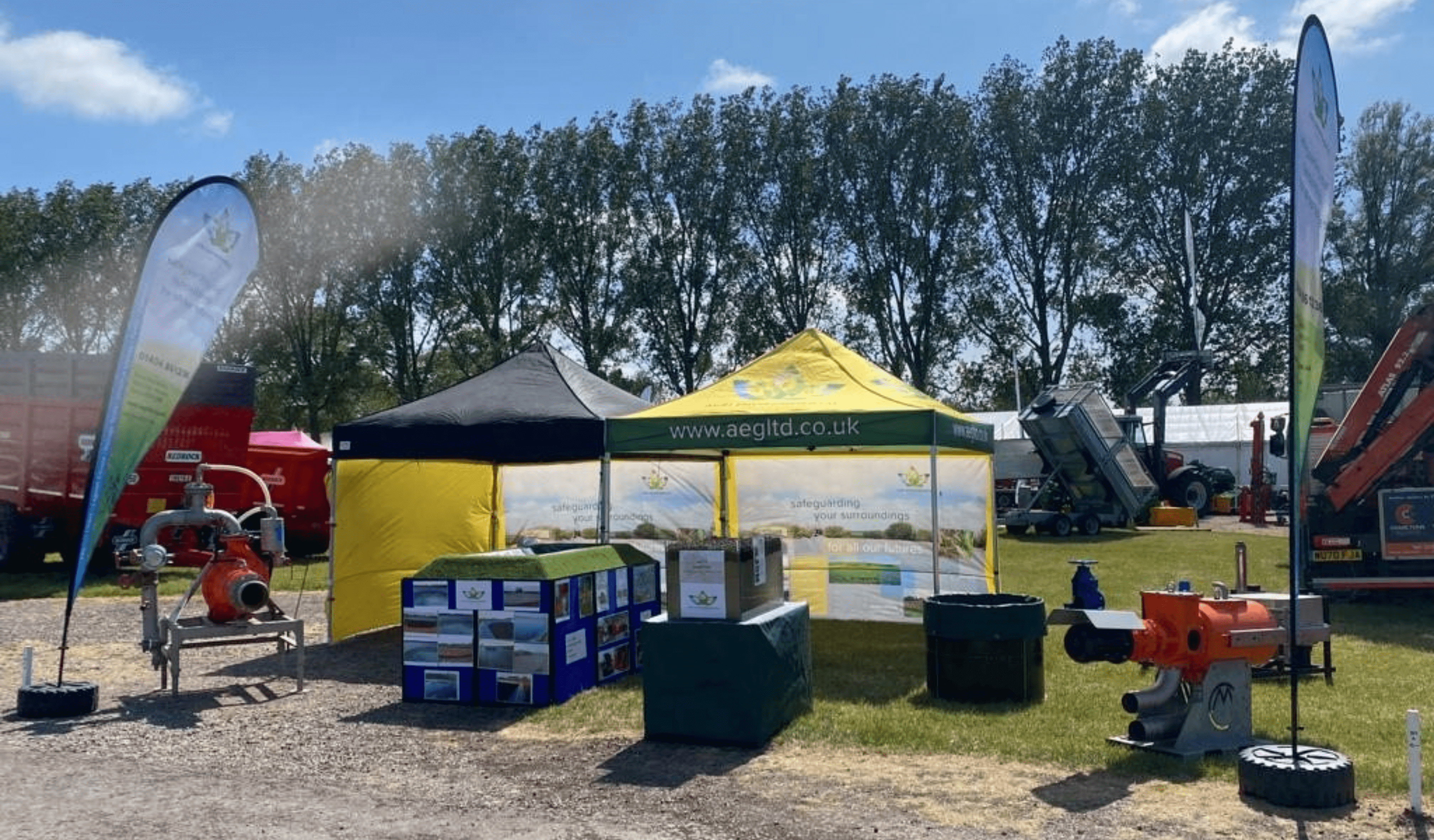 Agri-Environmental marquee with Cri-Man equipment supplied by T-T Pumps.