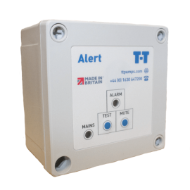 Alert monitoring unit with visual and audio alarm.