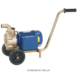 EP Bronze transfer pump on a trolley.