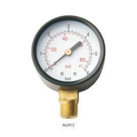 R6/R12 model pressure gauge.