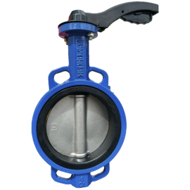 WRAS approved cast iron wafer butterfly valve.