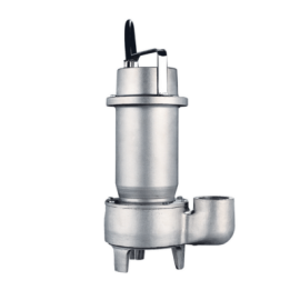 A silver Zenit DGX sewage pump, made from stainless steel.