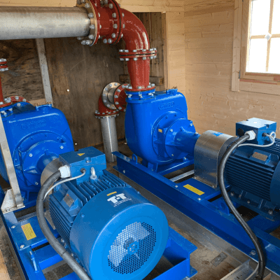Bespoke pump system for freshwater circulation.