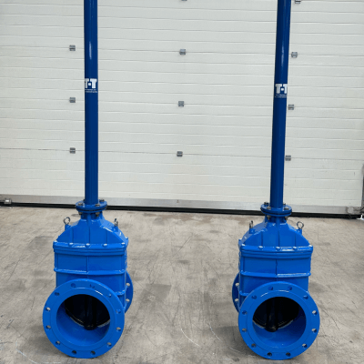 Bespoke gate valves with extension spindles.