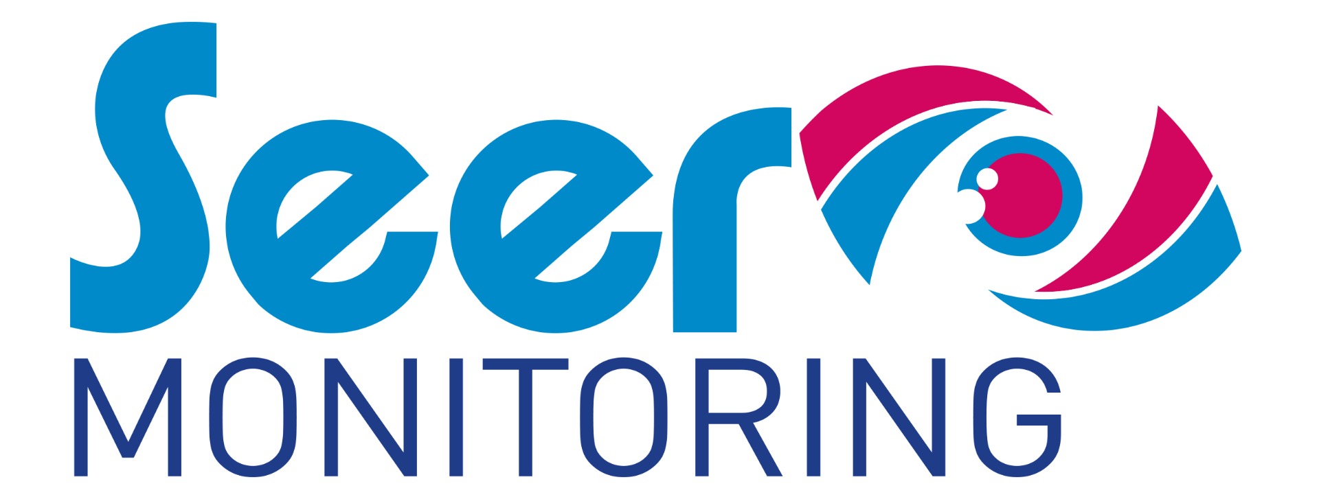 A blue and pink logo displaying SEER Monitoring, the logo for T-T's range of monitoring units.