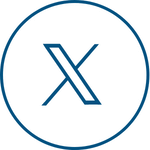 X, formerly Twitter, logo.