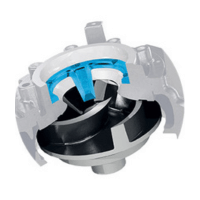 A cast iron multi-channel impeller for the ZUG CP from Zenit's UNIQA Series of submersible electric pumps.